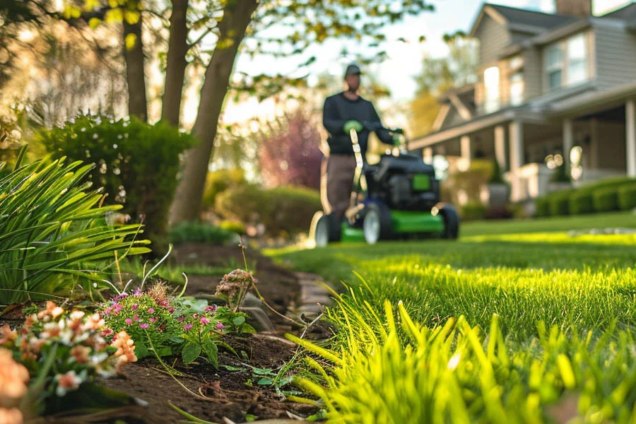 battery operated push lawn mowers